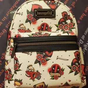 NWT Deadpool tattoo loungefly backpack